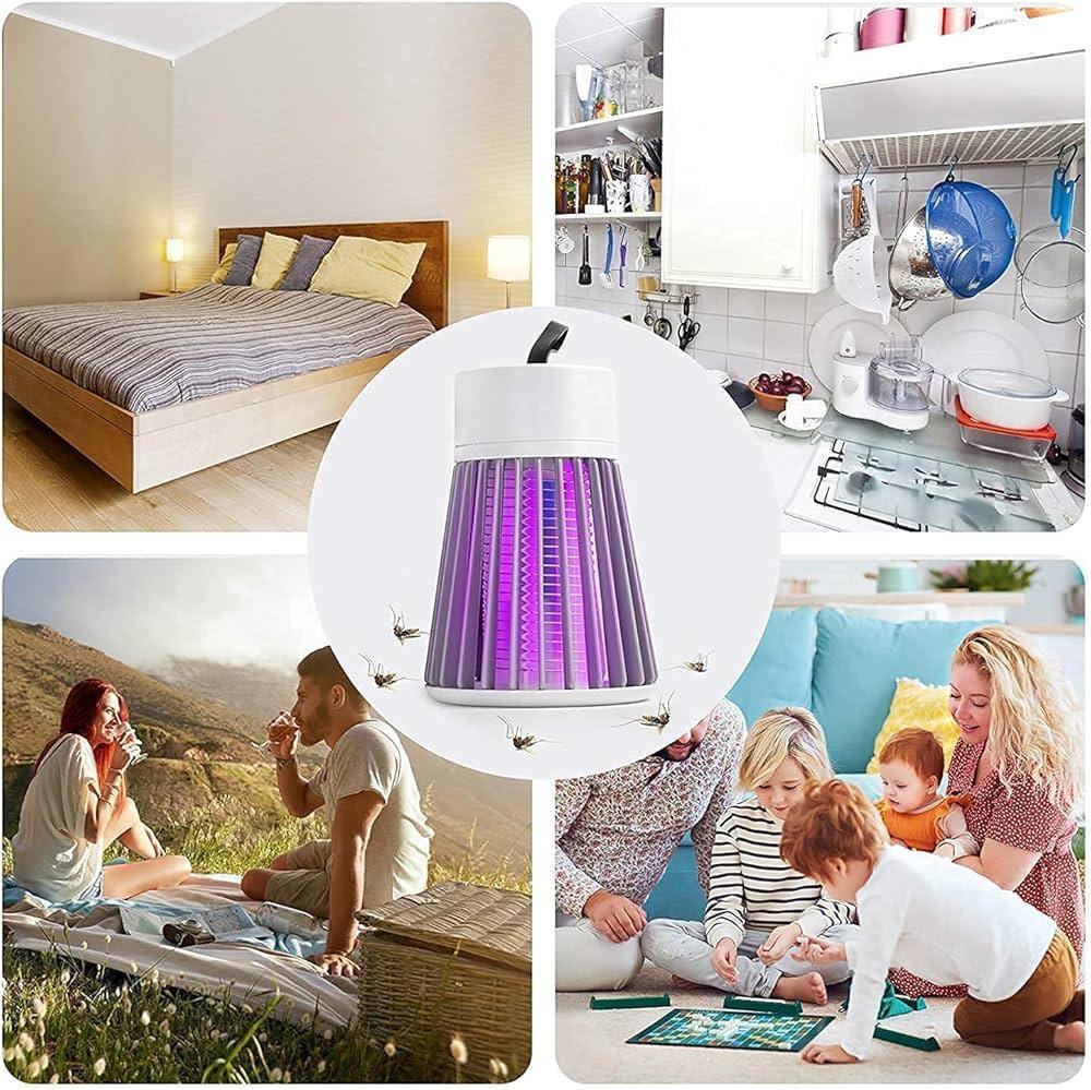 USB Mosquito Killer Lamp White ABS Portable