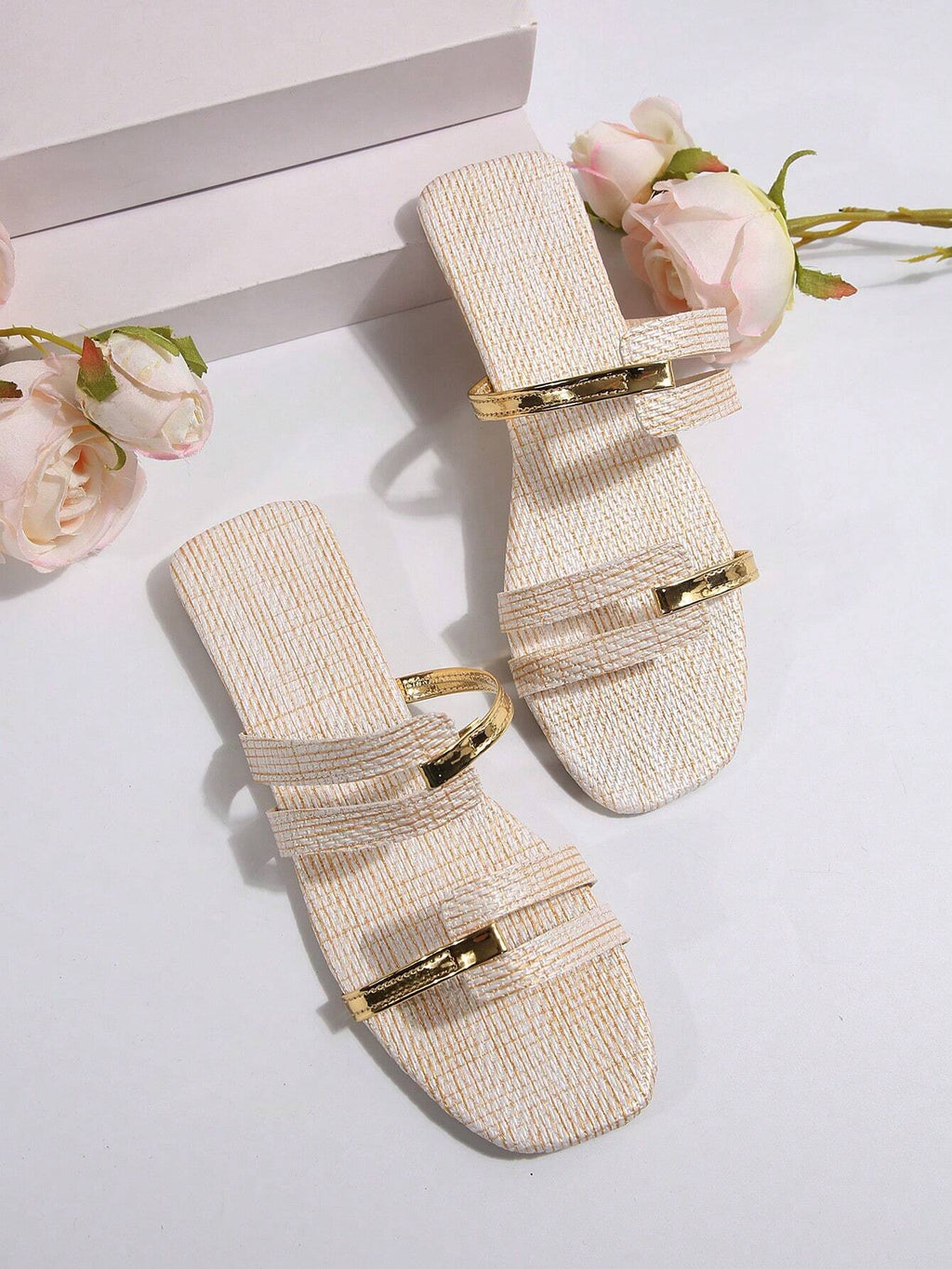 Women's New Flat Bottom Flat Heel Casual Sandals, Comfortable Slippers For Spring/Summer,Beach Outfits