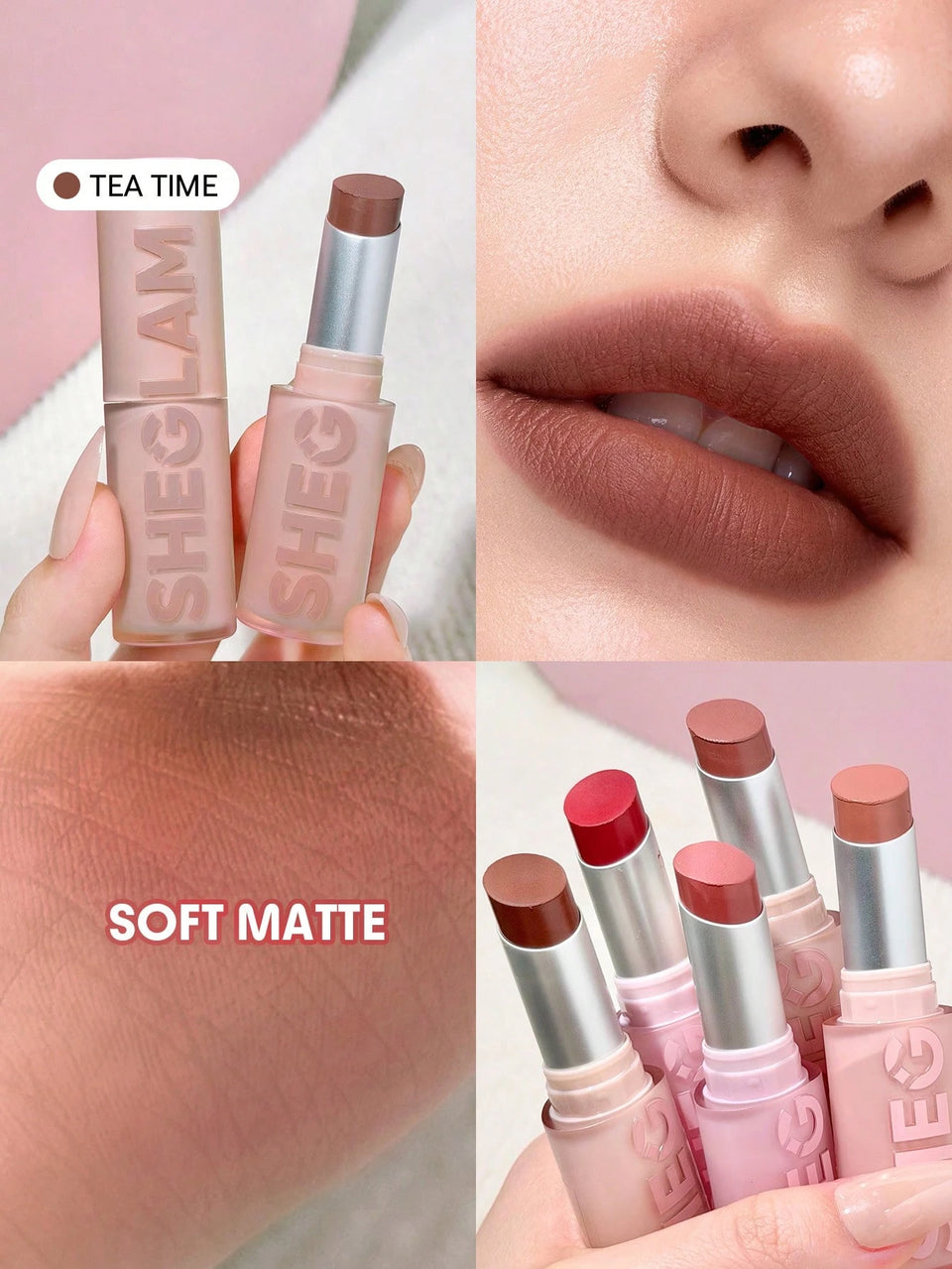 SHEGLAM Lip Veil Cushion Lightweight Lipstick - Tea Time