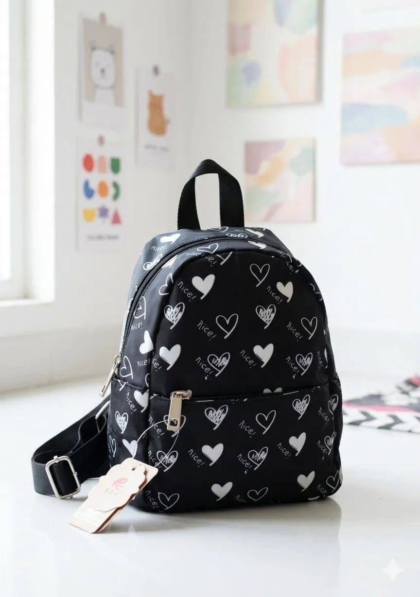 Medium Colorful Tropical Print Backpack for Girls