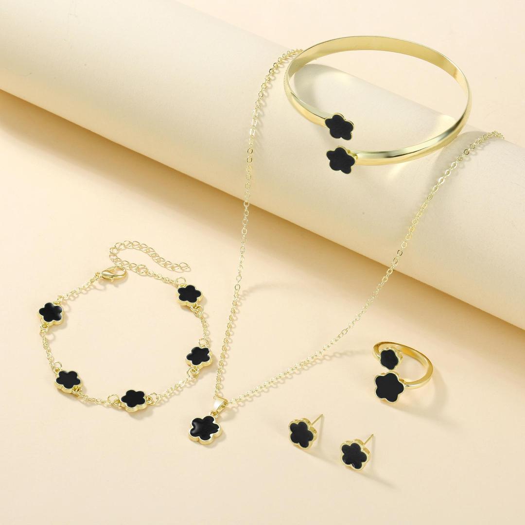Gold Plated Necklace And Bracelet Set