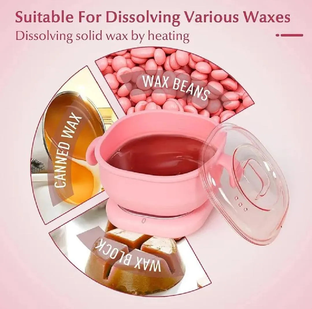 Pink Wax Heater for Smooth Hair Removal at Home