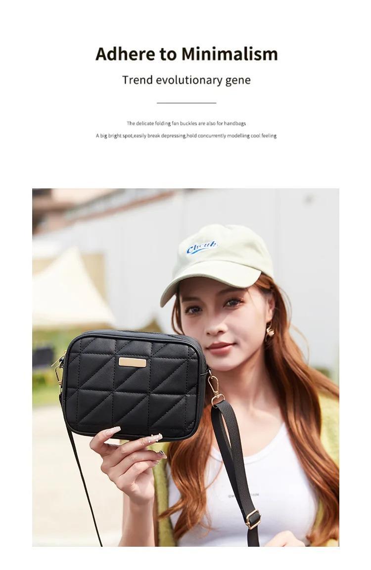Stylish Girl's Crossbody Bag - Off White 1 Pc with Embroidered Pattern