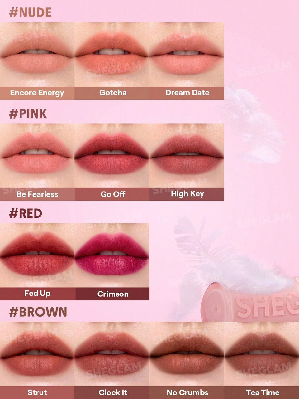 SHEGLAM Lip Veil Cushion Lightweight Lipstick - Tea Time