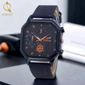Fitros Square Strap Gents Watch –brown.(without Box