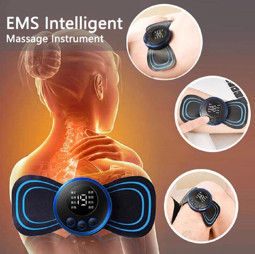Mini Rechargeable Body Massager Black Portable 5V