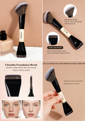 MAANGE Professional Double-Ended Makeup Brushes Set
