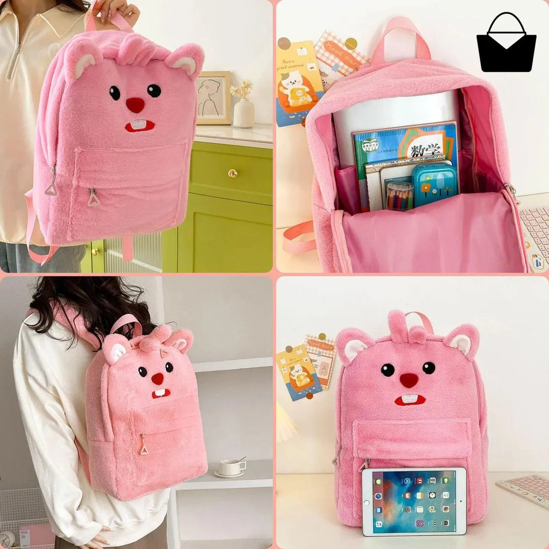Pink Unicorn Backpack for Girls School Travel