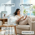 Portable Mini Air Cooler Fan with Humidifier for Summer Use