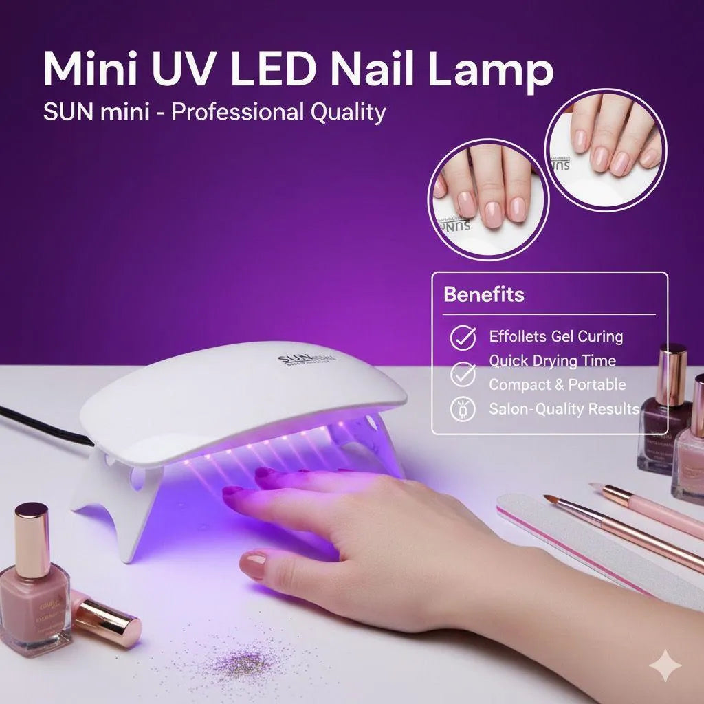 Mini UV LED Nail Lamp for Gel Polish Currying
