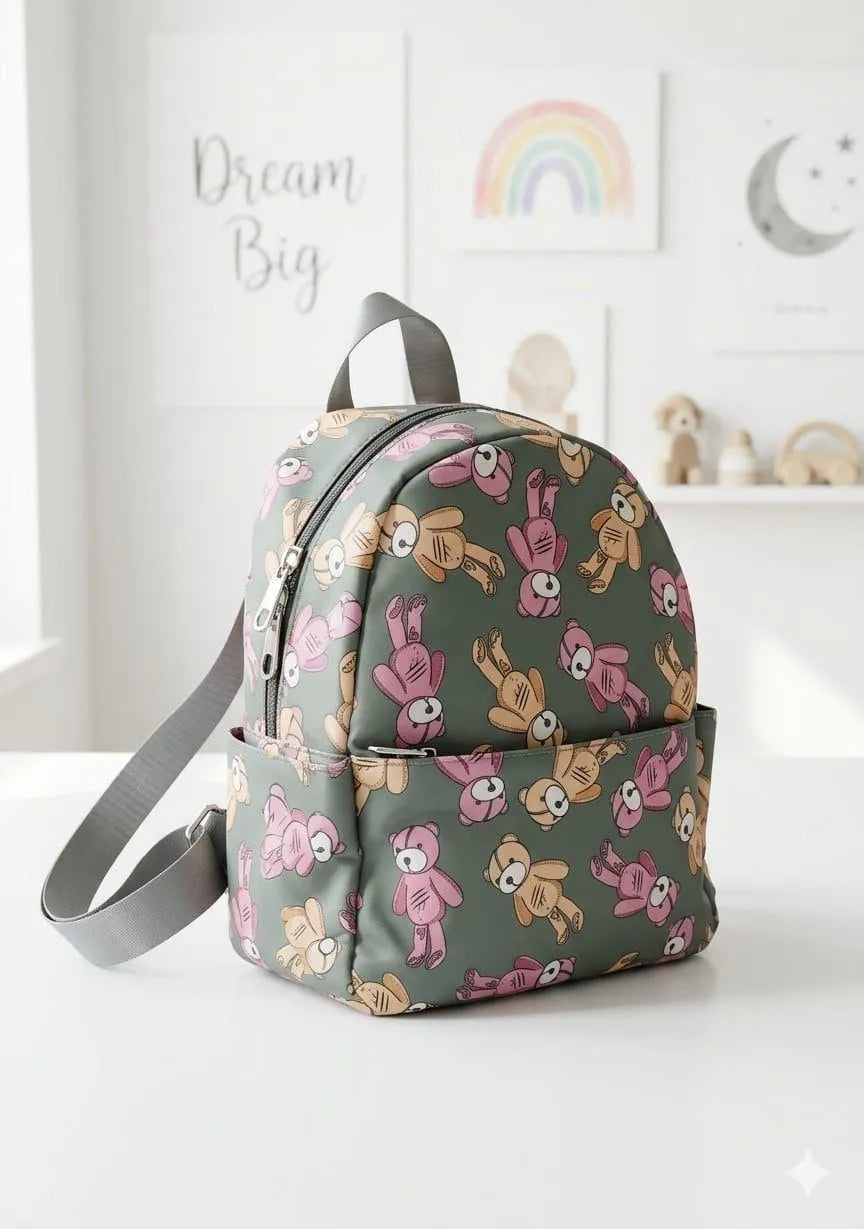 Medium Colorful Tropical Print Backpack for Girls