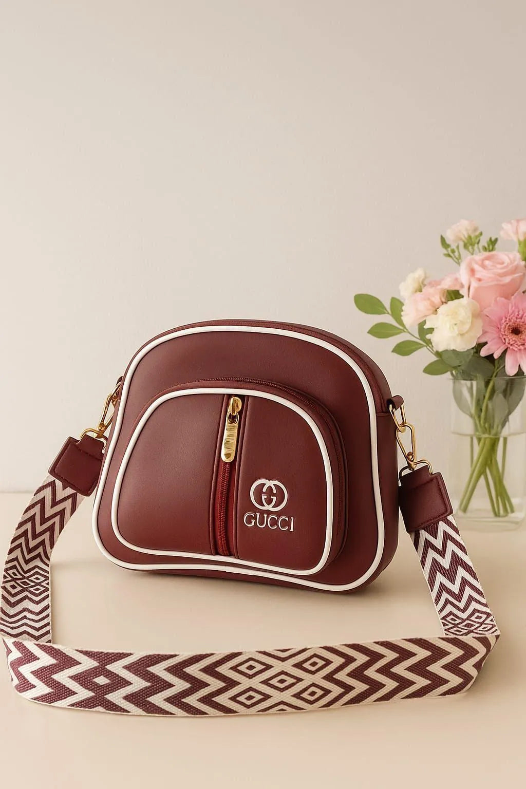 Girl's Leather Plain Shoulder Bag