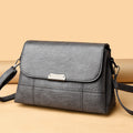 Black Korean Style Shoulder Messenger Bag for Women