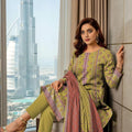 3 Pcs Women's Unstitched Printed Suit