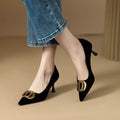 2026 Spring and Autumn French-Style High-Heeled Shoes for Women, Pointed Toe,