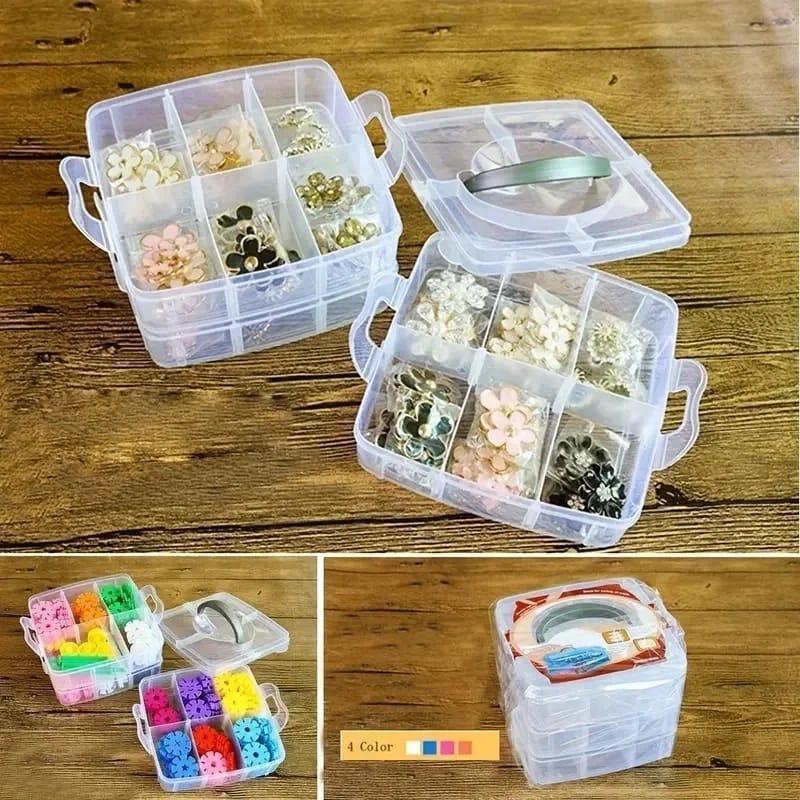 1 Pc Pink and White Easy To Wear Jewellery Box