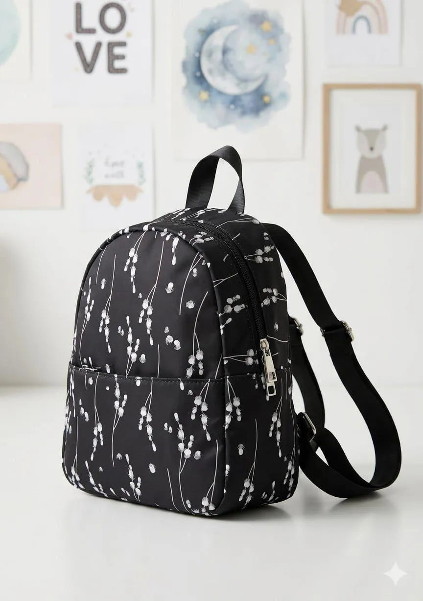 Medium Colorful Tropical Print Backpack for Girls